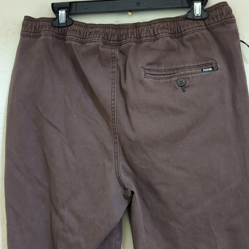 RSQ Bundle of (3) Black Brown & Gray Twill Jogger Pants Size Large